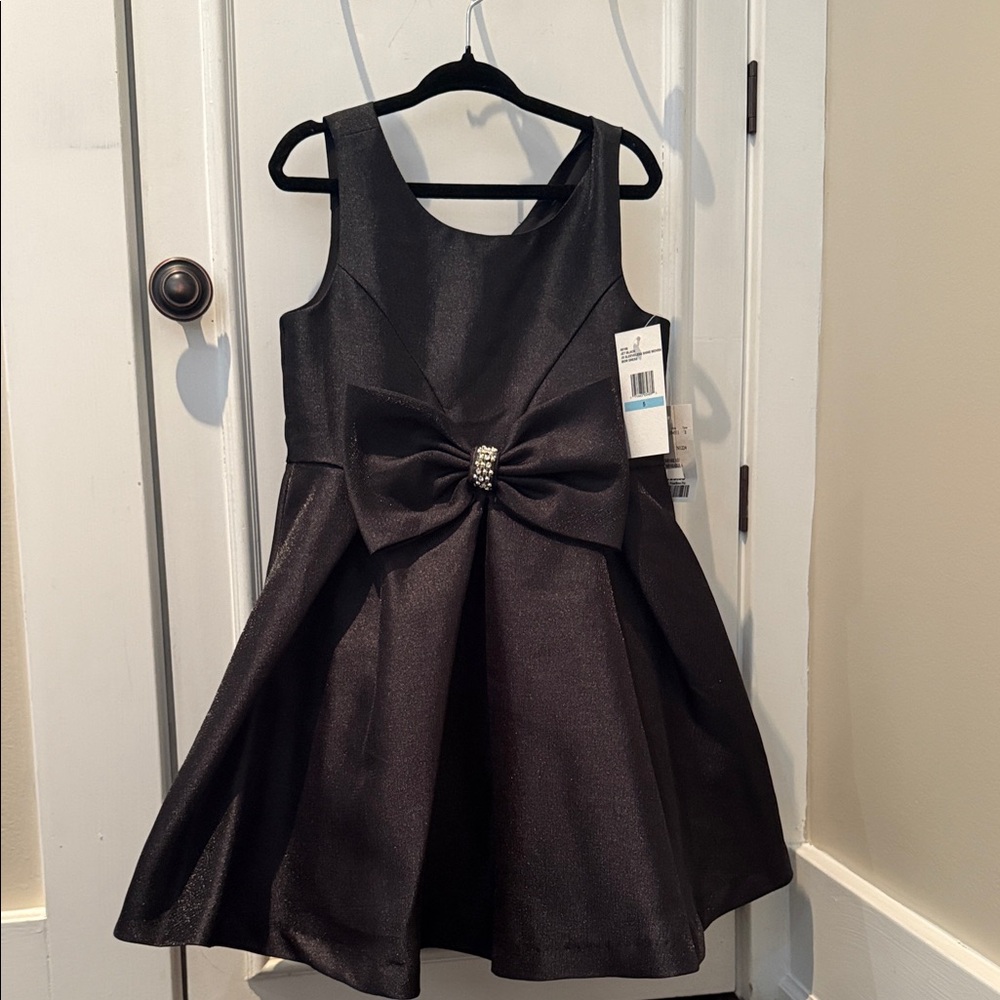 Jessica Simpson Black Formal Kids Dress with Bow